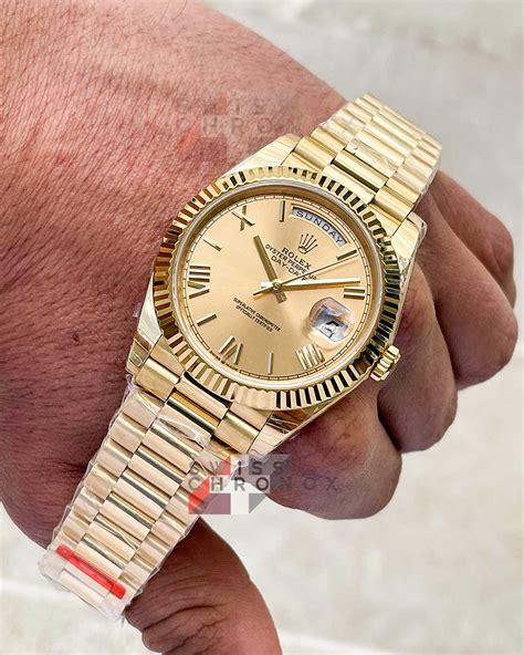 rolex day-date 40 yellow gold for sale|rolex day date 40 price.